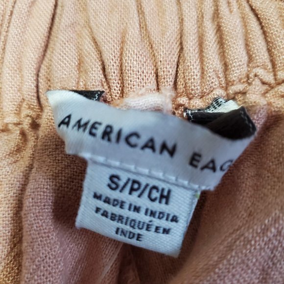 American Eagle Outfitters | High Waist Paper Bag Linen Pants - Picture 4 of 5